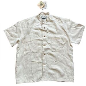 Adventure Smith’s hemp/flax linen pre-shrunk hand-dyed, men’s shirt size large.